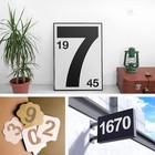 12-inch Large Number Stencils Kit - Reusable Plastic Address 12 Inch 