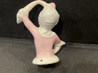 Antique Grey French Hair Porcelain Half Doll Pin Cushion Doll Marked Doll 2   