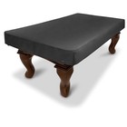  6 Ft Premium Leatherette Pool Table Cover - Black 6 Ft  80  L X 48  W X 8  H 