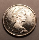 1967 Canadian 50 Cents  Elizabeth Ii  Silver   800   Asw  3oz    low Shipping  