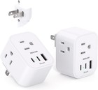 2 Pack     To Japan Plug Adapter  Type A Travel Power With 3 Outlets  3 Usb Por   
