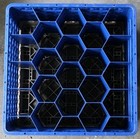   2 Racks With 4 Extenders Each   Vollrath Tr11g 20 Compartment Glass Rack