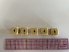 Rare Ivory Antique Poker Dice  Cross Grain Pattern  Lot Of 5