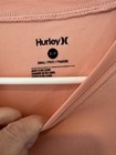 Hurley Men   s Long Sleeve Rash Guard Shirt Small Peach Upf Surf Swim Activewear