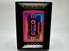 Zippo Authentic Neon Cassette Design 46693 Double Torch Butane Lighter Gift Set