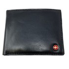 Alpine Swiss Sw-135 Genuine Leather Bifold Wallet Black Men s New