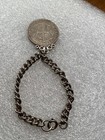 Vintage Silver Coin Bracelet  British Half Crown  925 Sterling Silver  34g