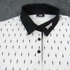 Pxg Parsons Xtreme Golf Polo Shirt Womens Large White Black Cactus Stretch