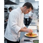 Chef Works Unisex L Basic Chef Coat White Long Sleeve Poly Cotton Large New