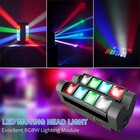 80w 8-led Rgbw Spider Beam Moving Head Light - Dmx Dj party Disco Stage Lights