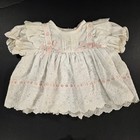 Vintage Bryan Baby Dress Set 18 Mo 3-6 Mo Pink White Lace Ruffle Romper Lot