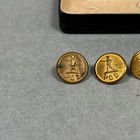 Lot 5 Vintage Pod Buttons Post Office Dept Brass Uniform Us Mail Postal Service