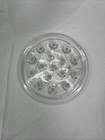 Vintage Flower Frog Clear Glass 16 Hole Floral Stem Holder