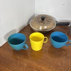 Vintage Large Lot Of Children s Play Kitchen Dishes Pans Tea Cups Plates Various