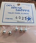 Miniature Doll House Shoppe Christmas Ornament Set 4025 