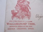 1901 Wallamanump Tribe Envelope Indian Orchard Ma American Indian 