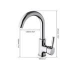 Chrome Sink Bathroom Sink Faucet Deck Mounted Single Hole Handle Mixer Tap