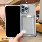 Wallet Case 4 Credit Card Holder Slim Tpu Case For Iphone 15 16 Pro Max Bumper