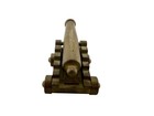 Vintage Solid Brass Cannon Heavy Duty Desk Display