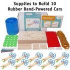 Rubber Band Car Kit     10 Pack Stem Kits For Kids Ages 8-14  Diy Wooden Car Bu   