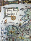 Vintage Story Map Of Ireland Colortext Publication Map