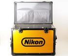 Nikon Vintage Yellow Hard Aluminum Camera Trunk Case  n Mint  Japan  168