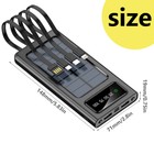 2026 Super 50000mah 4 Usb Portable Charger Solar Power Bank For Cell Phone Black