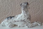 Wedgwood Hand Painted Borzoi Dog Ornament Wedgwood Pottery Ceramic Borzoi
