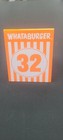 Individual Whataburger Restaurant Table Tent Number 32 - Modern Glossy
