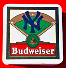 New York Yankees New Coaster Lot Of 20 Unused Budweiser Beer Baseball Coasters