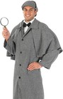 Mens Victorian Detective Costume Adult Historical Sleuth Fancy Dress M L Xl