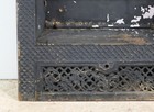 Antique Victorian Black Cast Iron   Steel Fireplace Insert