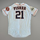 Game Used Houston Astros 2017 World Series Jersey Derek Fisher Authentic Signed