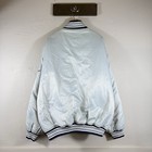 Vintage Starter Cowboys Bomber Snap Button Jacket Size 3xl Mens Silver Read Nfl