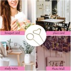 40 Pcs Floral Card Holder Picks Metal Floral Picture Holders For Bouquets
