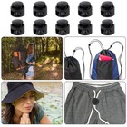10pcs Shoe Lace Lock Clips Double Hole Elastic Cord Locks For Drawstrings