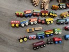 Assorted Wooden Tracks Train Accessories Lot Compatible W  Thomas Brio