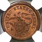 1863 F-119 199 A R-9 Ngc Ms 65 Rb United States Medal Civil War Token