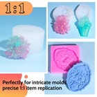 Jdiction Silicone Mold Making Kit  5lb 80oz  Super Elastic Liquid 80oz  Clear 