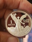 1987 Mexico Proof Libertad 0 999 Silver  Original Box   Coa Ready   