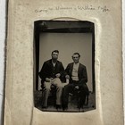 Antique Tintype Photograph Charming Men Beard Id Denner Fyfe