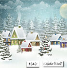  1340  Two Paper Luncheon Decoupage Art Craft Napkins - Christmas Village Snow