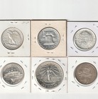U s  Silver Coin Lot  6 Silver Coins - Halves   Dollar Commemorative 