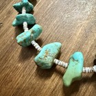 Southwestern Native American Kingman Turquoise Heishi Bead Necklace 24 75   
