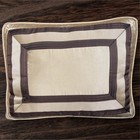 Croscill Home Brown   Gold Large Corded Rectangular Throw Pillow 20 x15 