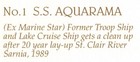 Ship 1950s Ss Aquarama Line Steamship Formerly Ss Marine Star Saw Wwii Action 