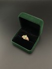 Sterling Silver Uranium Glass Ring