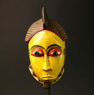 Vintage African Mask Hand Carved Wood Tribal Wall Hanging Art Home Decor-g3073