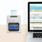 Lcd Scanner Employee Attendance Machine Time Clock Staff Check In Out Machine Us