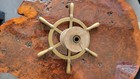 Vintage Brass Ship Helm  Wheel